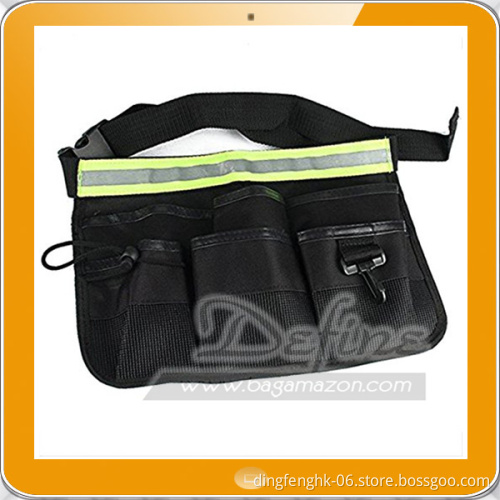Tool Belt Waist Utility Pockets Apron with Adjustable Reflective Strap